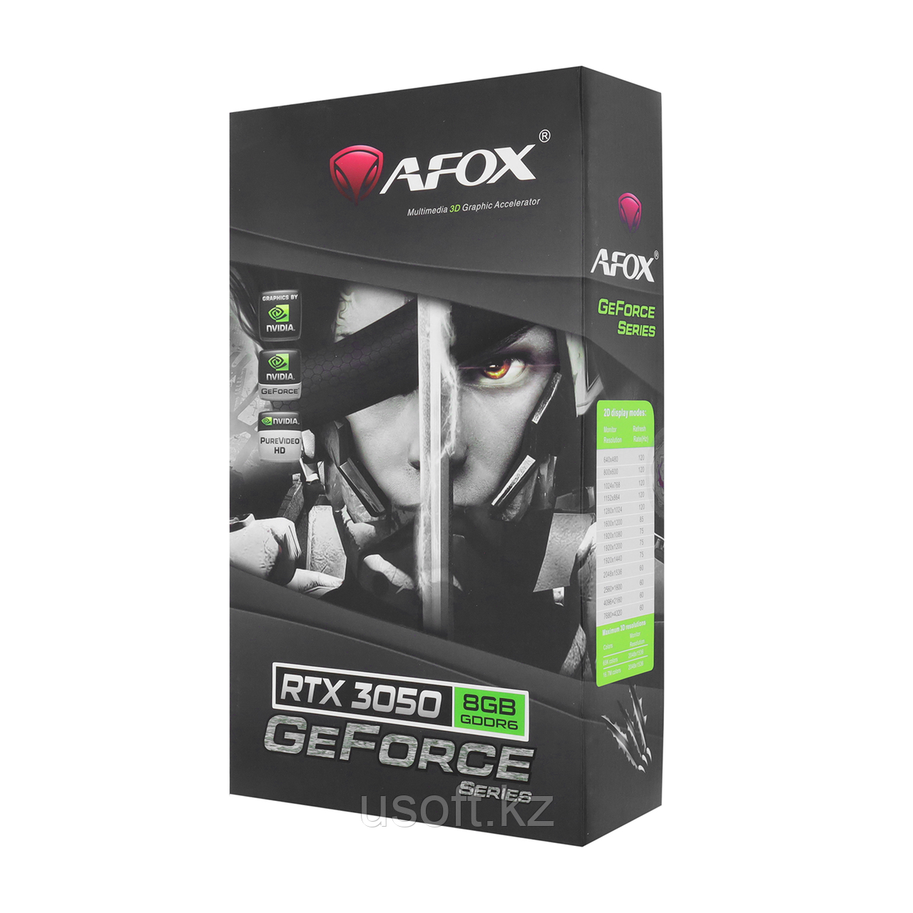 ВИДЕОКАРТА AFOX RTX 3050 AF3050-8GD6H2-V2, 8 GB