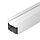 Профиль LINE-S-7575-3000 WHITE (Arlight, Алюминий), фото 2