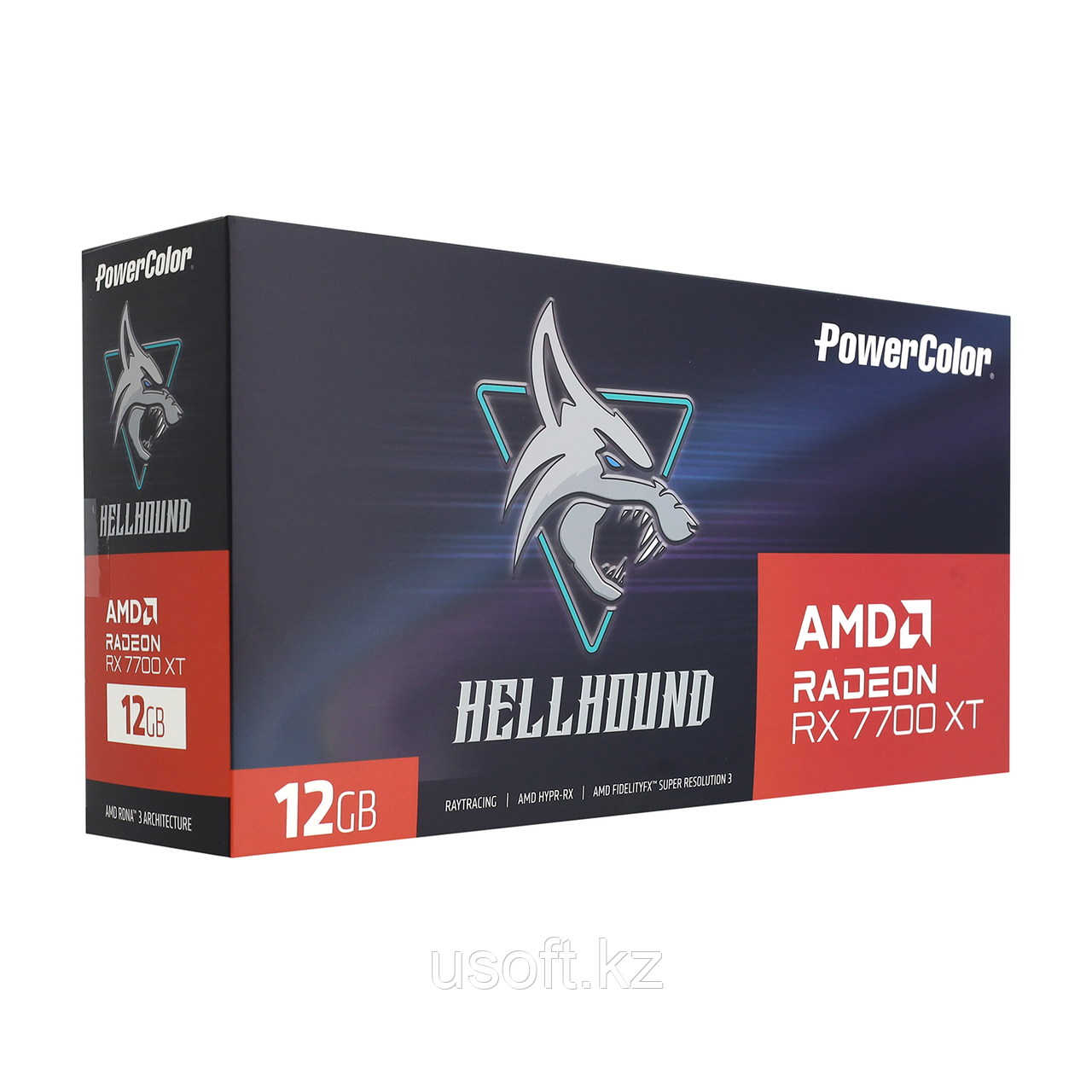 ВИДЕОКАРТА POWERCOLOR RX 7700 XT HELLHOUND RX7700XT 12G-L/OC, 12 GB