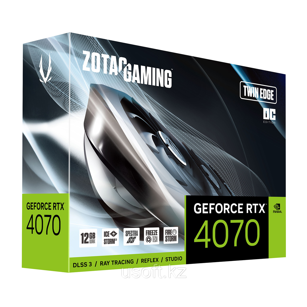 ВИДЕОКАРТА ZOTAC GAMING RTX 4070 TWIN EDGE ZT-D40700E-10M, 12 GB