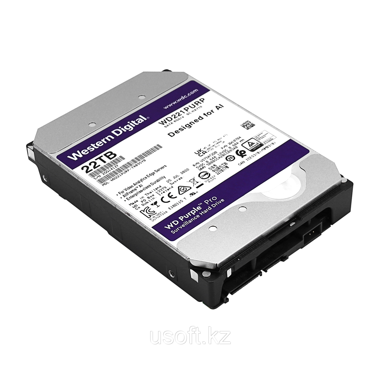 ЖЕСТКИЙ ДИСК WESTERN DIGITAL PURPLE 22000 GB, фото 1