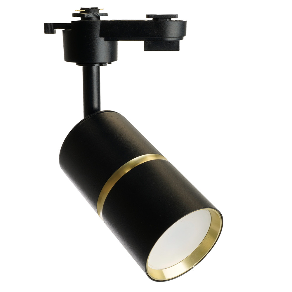 Светильник Feron AL178 трековый однофазный на шинопровод под лампу GU10, черный золото, фото 1
