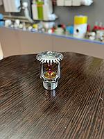 Спринклер пожарный розеткой вверх хром Ду 15