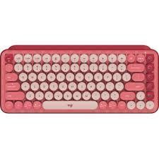 LOGITECH POP Keys Bluetooth Mechanical Keyboard - HEARTBREAKER ROSE - RUS