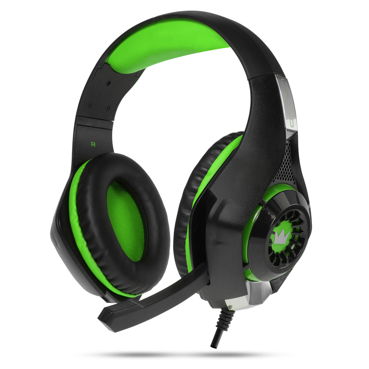 Гарнитура игровая Crown CMGH-102T Black&green, фото 1