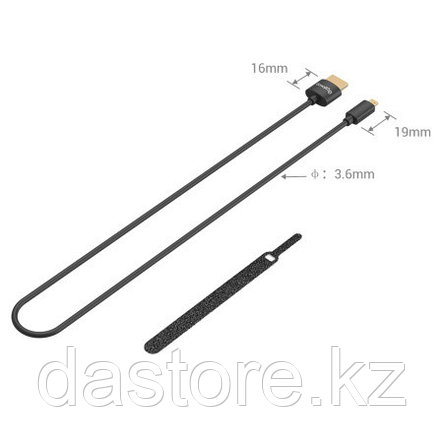 SmallRig Ultra-Slim 4K HDMI Data Cable (D to A) (55cm) 3043B STARK Кабель переходник, фото 3