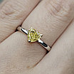 GIА Золотое кольцо 750 проба, бриллиант 1,02Сt Fan Yell /SI2 Excellent Cертификат GIA17.5 р., фото 2