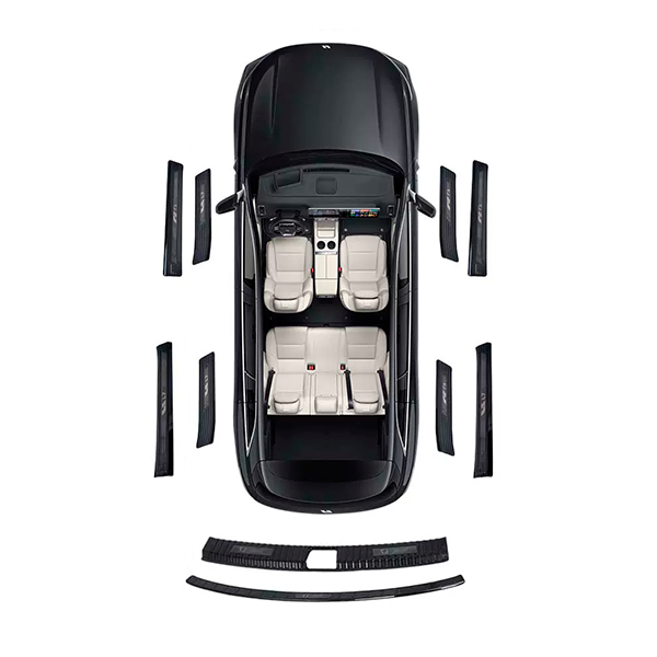 Матовые накладки на пороги и багажник Lixiang L7