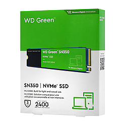 ТВЕРДОТЕЛЬНЫЙ НАКОПИТЕЛЬ SSD M.2 PCIE WESTERN DIGITAL GREEN SN350 500GB