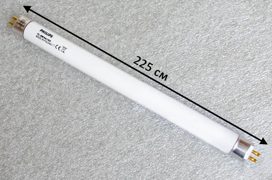 Люм. лампа Philips T5 6W G5 6500°K, 10 000 часов