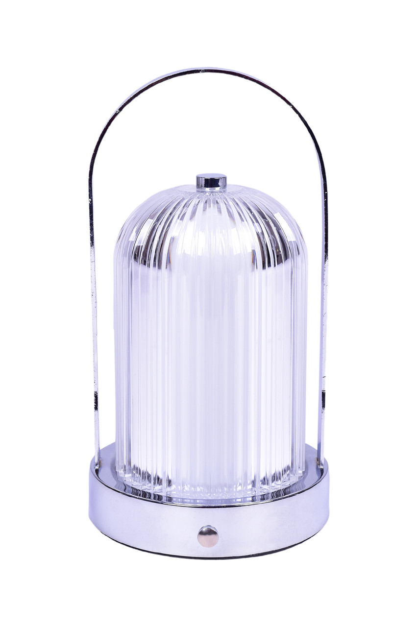 Настол. Св-к LED Acrylic D120H230 CHROME