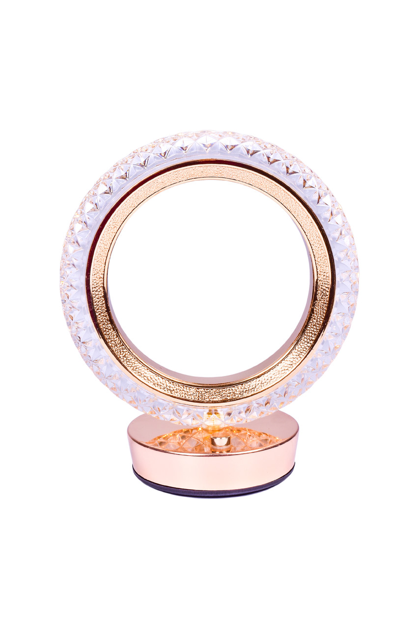Настол. Св-к LED Acrylic D160H185 GOLD