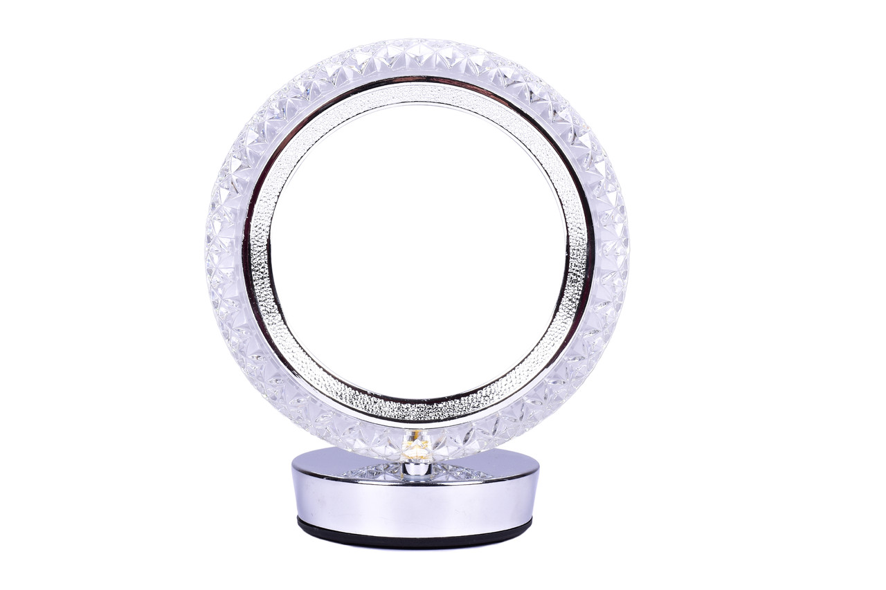 Настол. Св-к LED Acrylic D160H185 CHROME