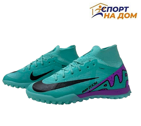 Сороконожки Air Zoom Mercurial Superfly 9 Elite Turf Peak Ready Pack Зеленые