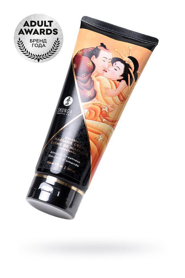 Массажный крем Shunga Almond Sweetness, съедобный, миндаль, 200 мл