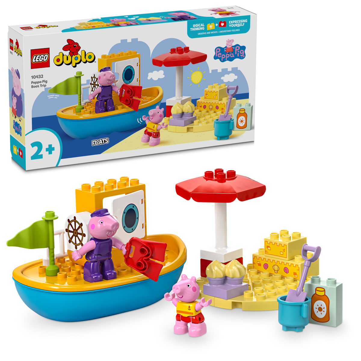Lego Дупло Путешествие Свинки Пеппы на кораблике