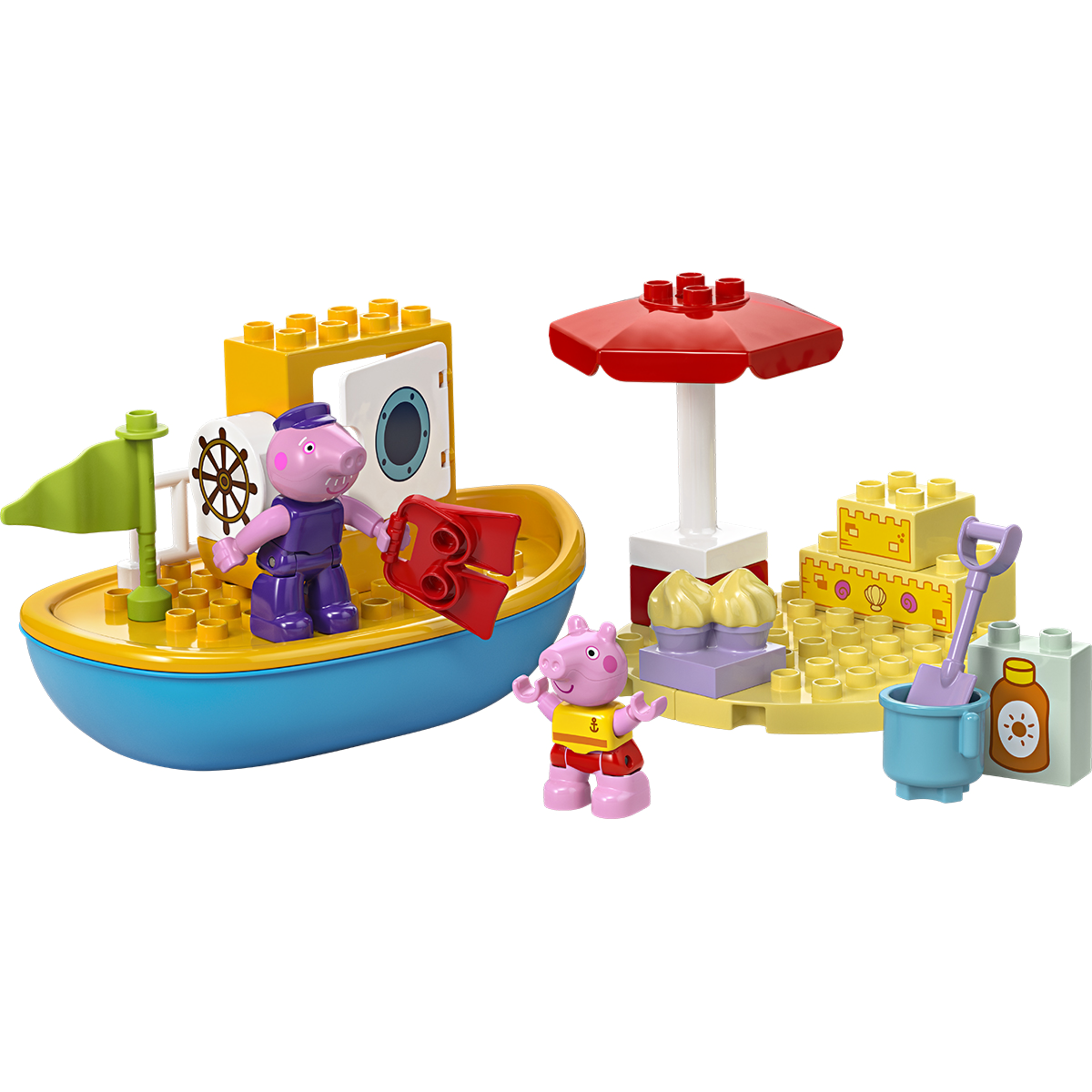 Lego Дупло Путешествие Свинки Пеппы на кораблике