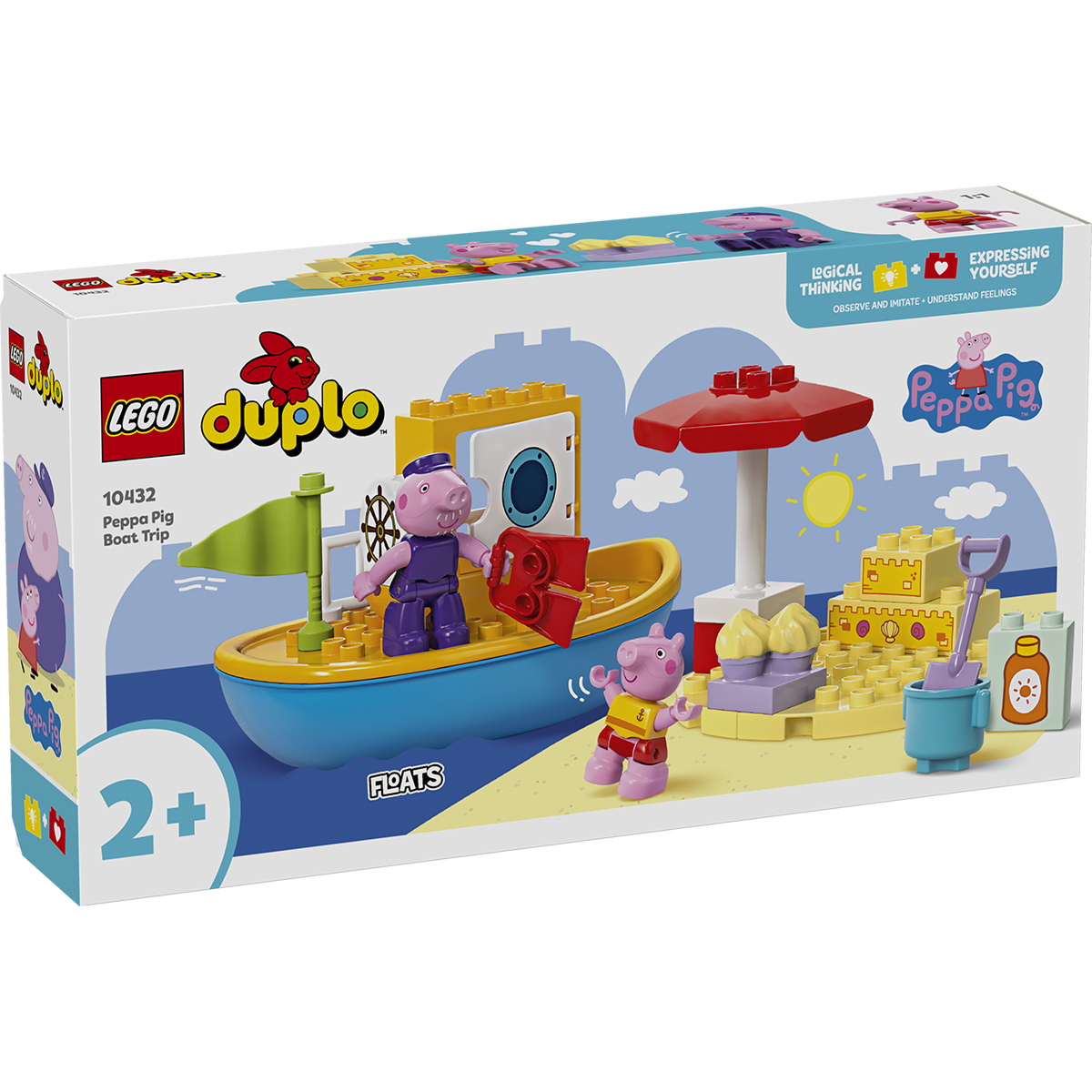 Lego Дупло Путешествие Свинки Пеппы на кораблике