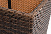 "Капучино" кашпо для цветов плетеное из искусственного ротанга, цвет коричневый, фото 4