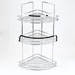 CR224S Угловая полка 3 яруса / 22.8x29.8x49 см / хром