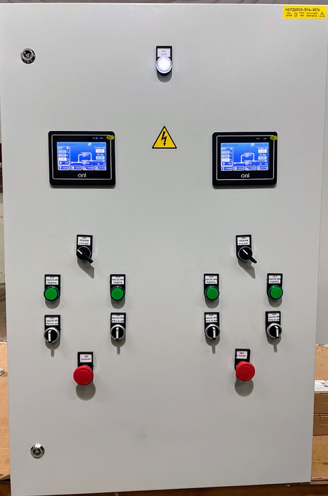 Щит управления КНС ЩУКН8821-4307-A310 200А 2х37кВт 35кА 400В IP54 ONI ПЧ, фото 1