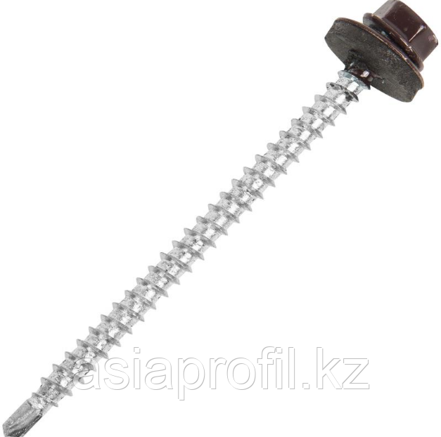 Саморез 4,8х70 ROOFRetail RAL8017 (коричневый шоколад) (100)