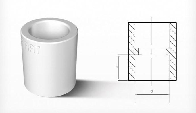 Муфта полипропиленовая прямая 25 mm FIRAT