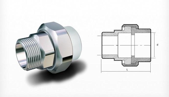 Арматура ППР с наружней резьбой 32*1" FIRAT