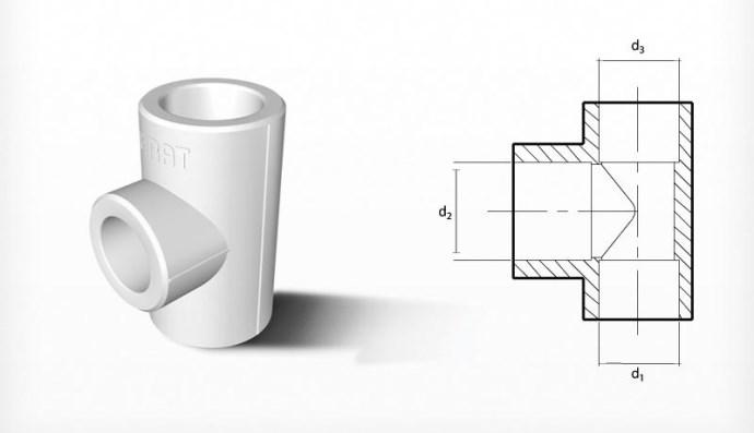 Тройник переходной 32*25*32 FIRAT