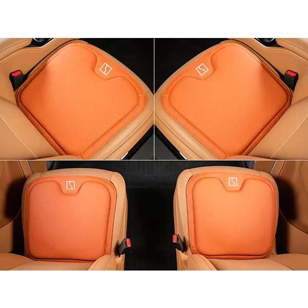 Комплект накидок, накладок на сиденье Zeekr, оранжевого цвета, фото 1