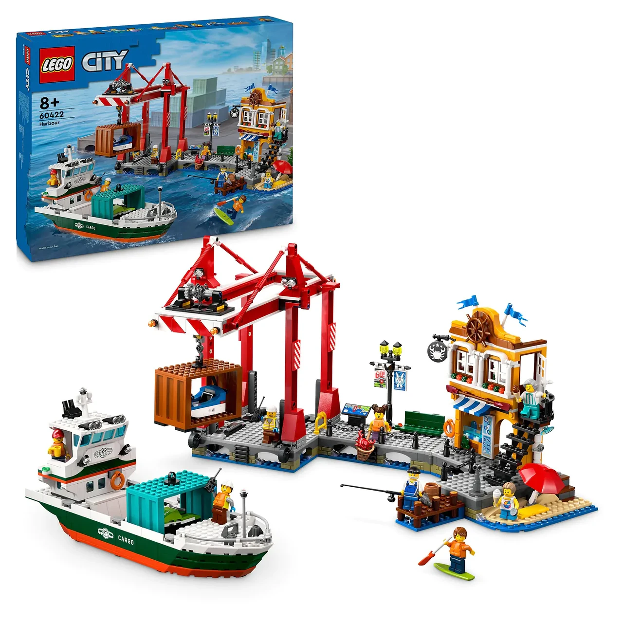 Lego Город Морская гавань с грузовым судном