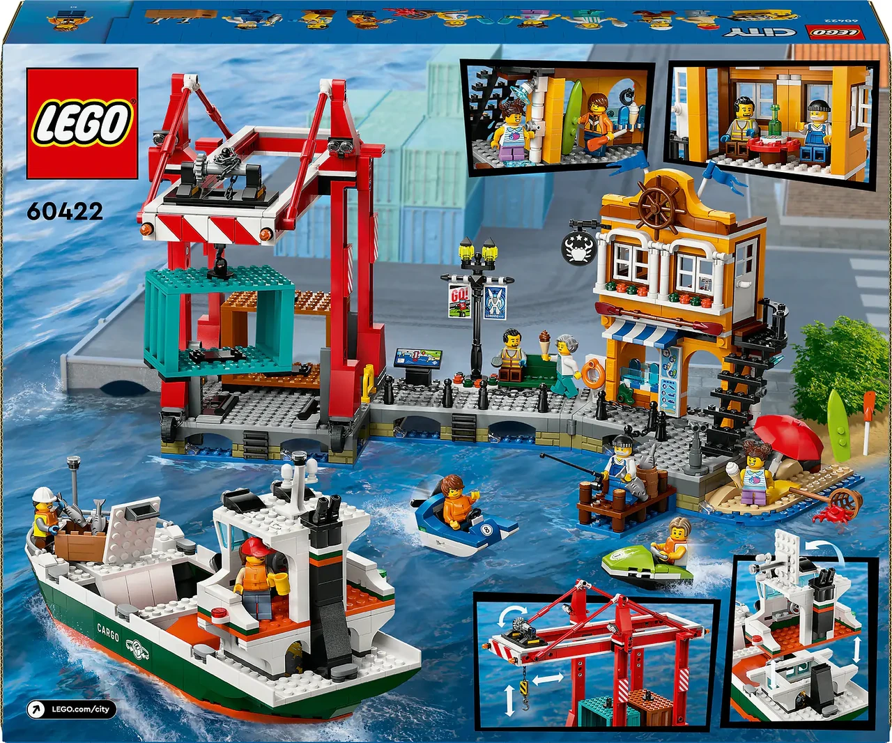 Lego Город Морская гавань с грузовым судном