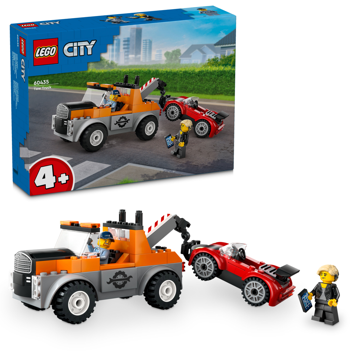 Lego Город Эвакуатор и ремонт спортивного автомобиля