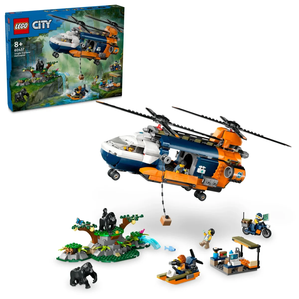 Lego Город Вертолет исследователя джунглей в лагере