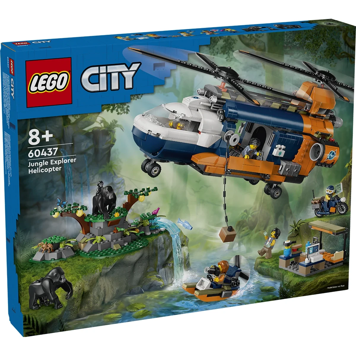 Lego Город Вертолет исследователя джунглей в лагере