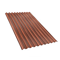 Профлист декоративный "Темное дуб" С10. 0.33. 6000х1100