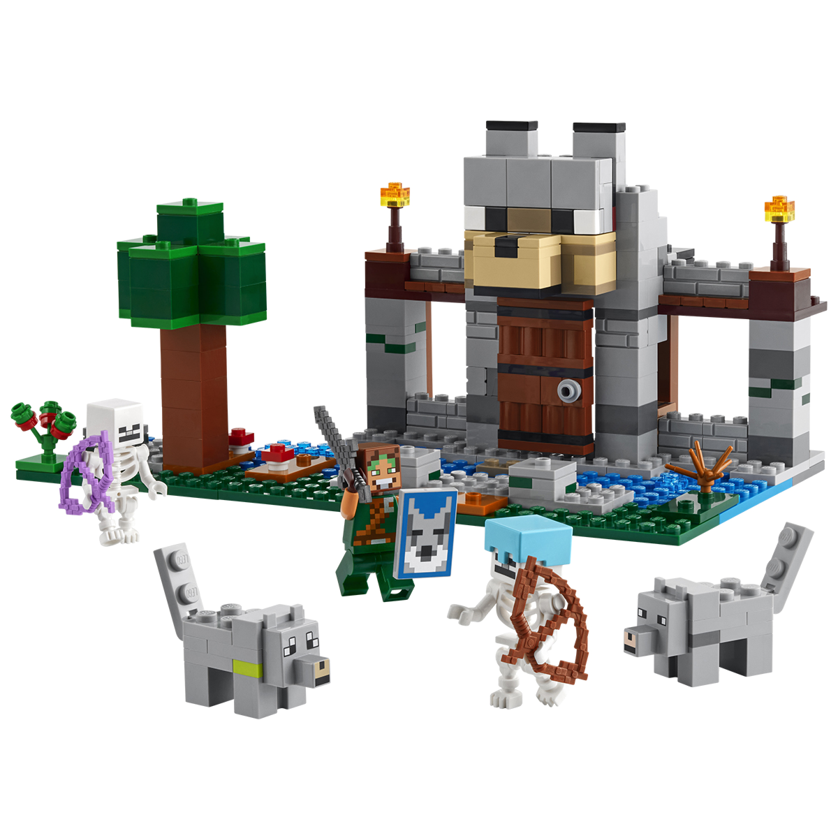 Lego Minecraft Волчья крепость