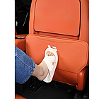 Защитная накладка на спинку сиденья из эко кожи Lixiang L7, из 2 частей, белого цвета, фото 2