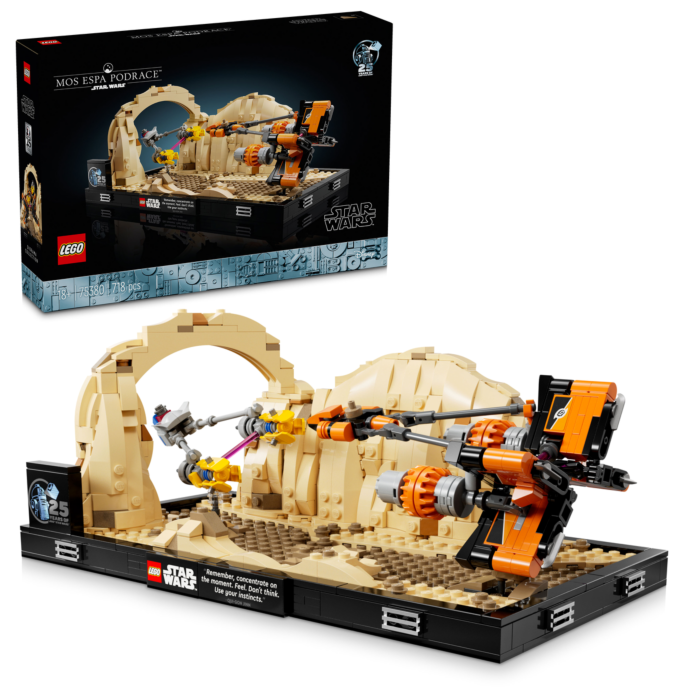 Lego Звездные войны Диарама Mos Espa Podrace