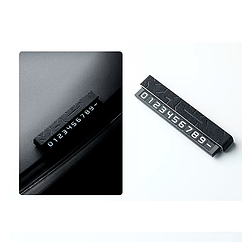 Автовизитка, авто табличка Zeekr, из черной алькантары