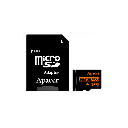 Карта памяти Apacer AP256GMCSX10U8-R 256GB с адаптером SD 2-022233, фото 1