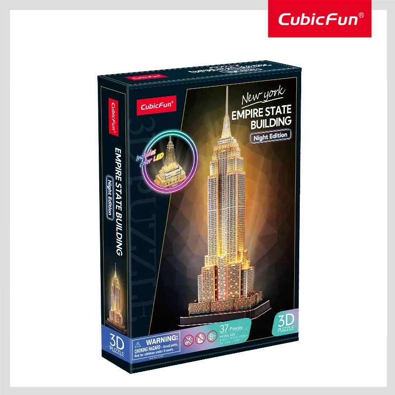 Эмпайр Стейт Билдинг с иллюминацией 3д пазл CubicFun