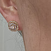 Золотые серьги с бриллиантом ж-б/з 585 проба 0,38Ct, 4/4 А, 0,53 Ct 4/4 А, фото 2