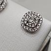 Золотые серьги 585 проба с бриллиантами 0,44Ct 4/4А 0,52Ct 4/4А, фото 3