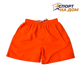 Плавательные шорты подростковые 10 лет Оранжевые