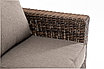 "Боно" диван из искусственного ротанга трехместный, цвет коричневый, фото 5