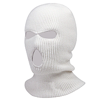 Подшлемник вязанный цвет белый безразмерный.