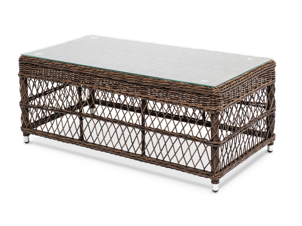 "Гранд Латте" стол журнальный из искусственного ротанга, цвет коричневый, фото 1