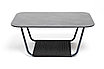 "Гранада" журнальный стол 90х60см из HPL, цвет "серый гранит", каркас темно-серый (RAL7024) муар, роуп, фото 2