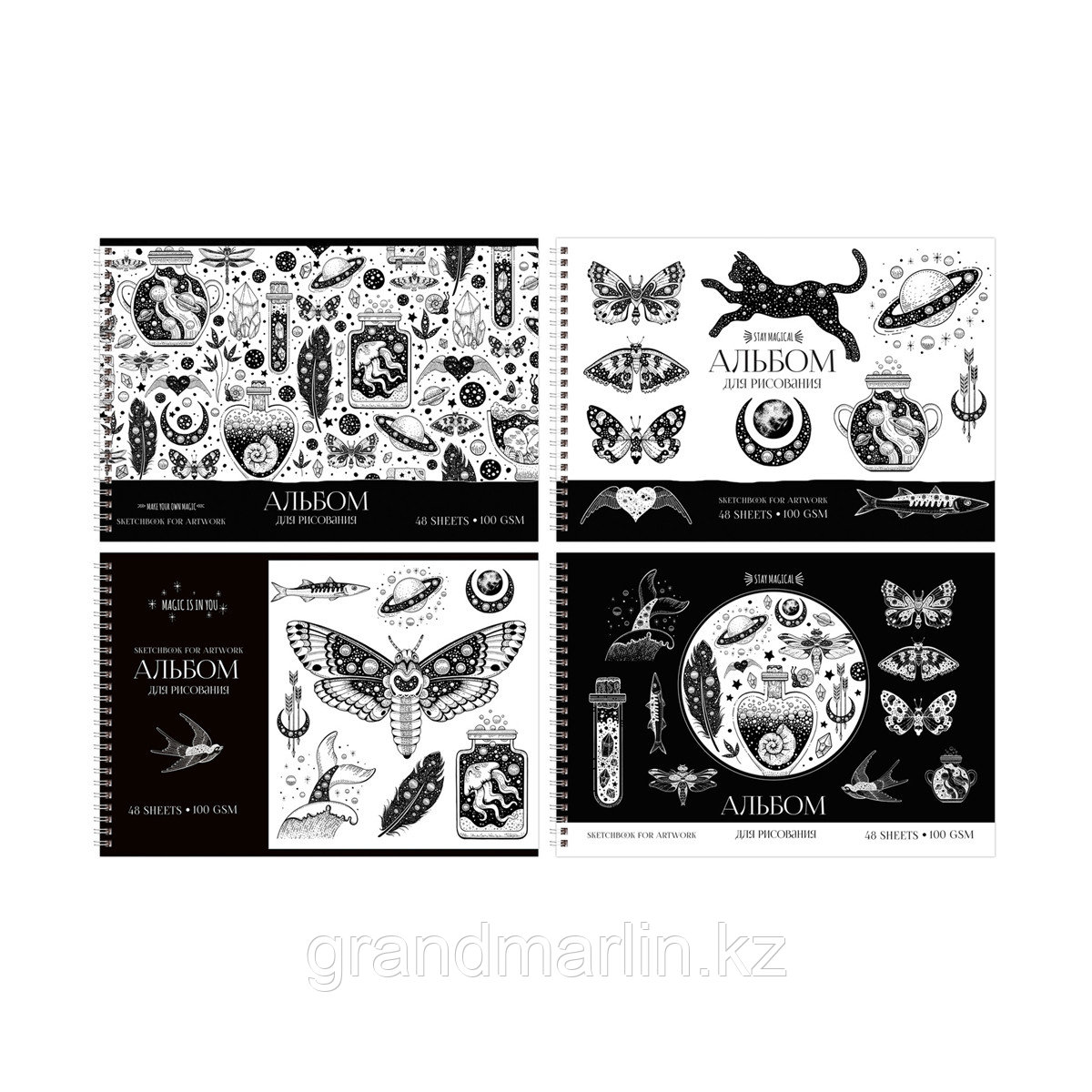 Альбом для рисования 48л., А4, на гребне BG "Beautiful nature", фото 1